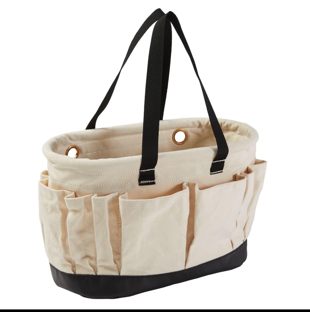 Canvas tool caddy, reinforced base