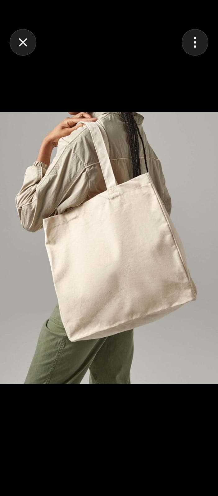 Canvas tote, everyday carry
